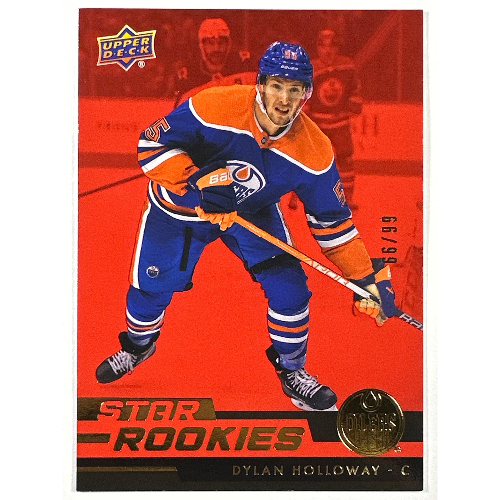 2022-23 Star Rookies Dylan Holloway Red Gold Foil RC 66/99 | Local Legends Cards & Collectibles