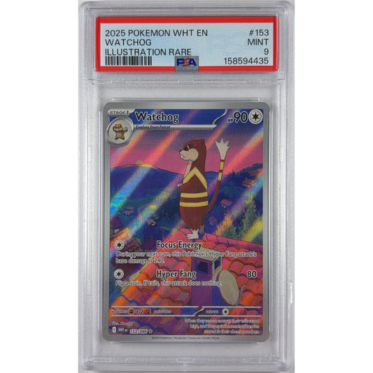 Watchog Holo Illustration Rare 153/086 PSA 9 MINT