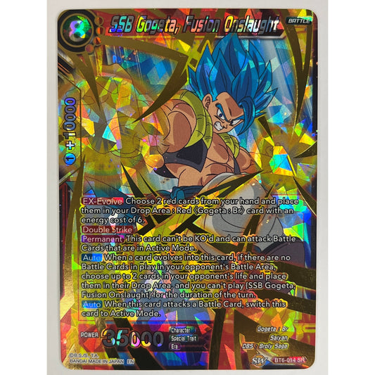SSB Gogeta, Fusion Onslaught Holo Super Rare bt6 14 | Local Legends Cards & Collectibles