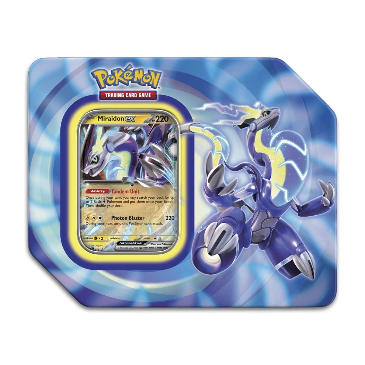 Pokemon Paldea Legends Miraidon EX Collector Tin