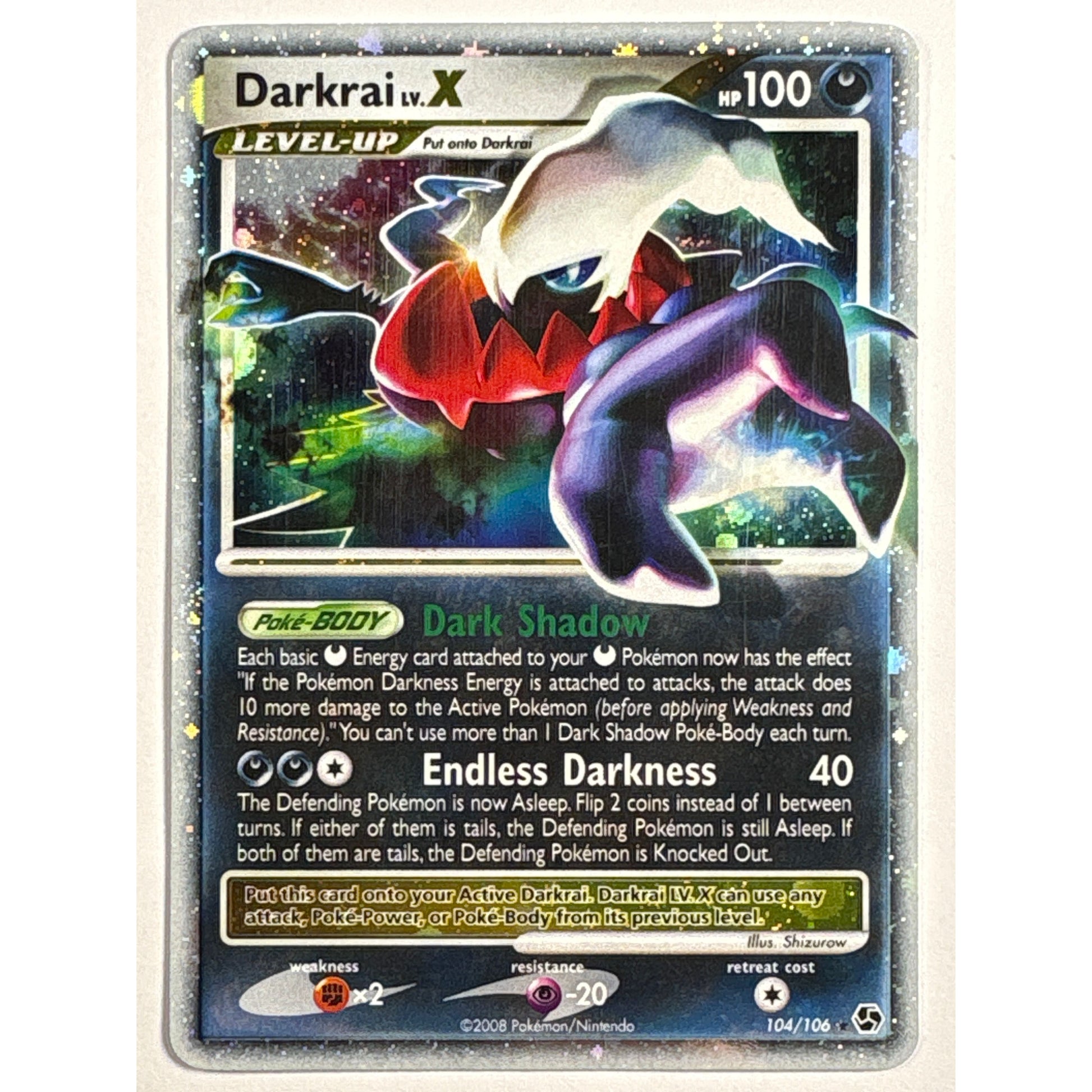 Darkrai LV.X Holo Rare 104/106 | Local Legends Cards & Collectibles