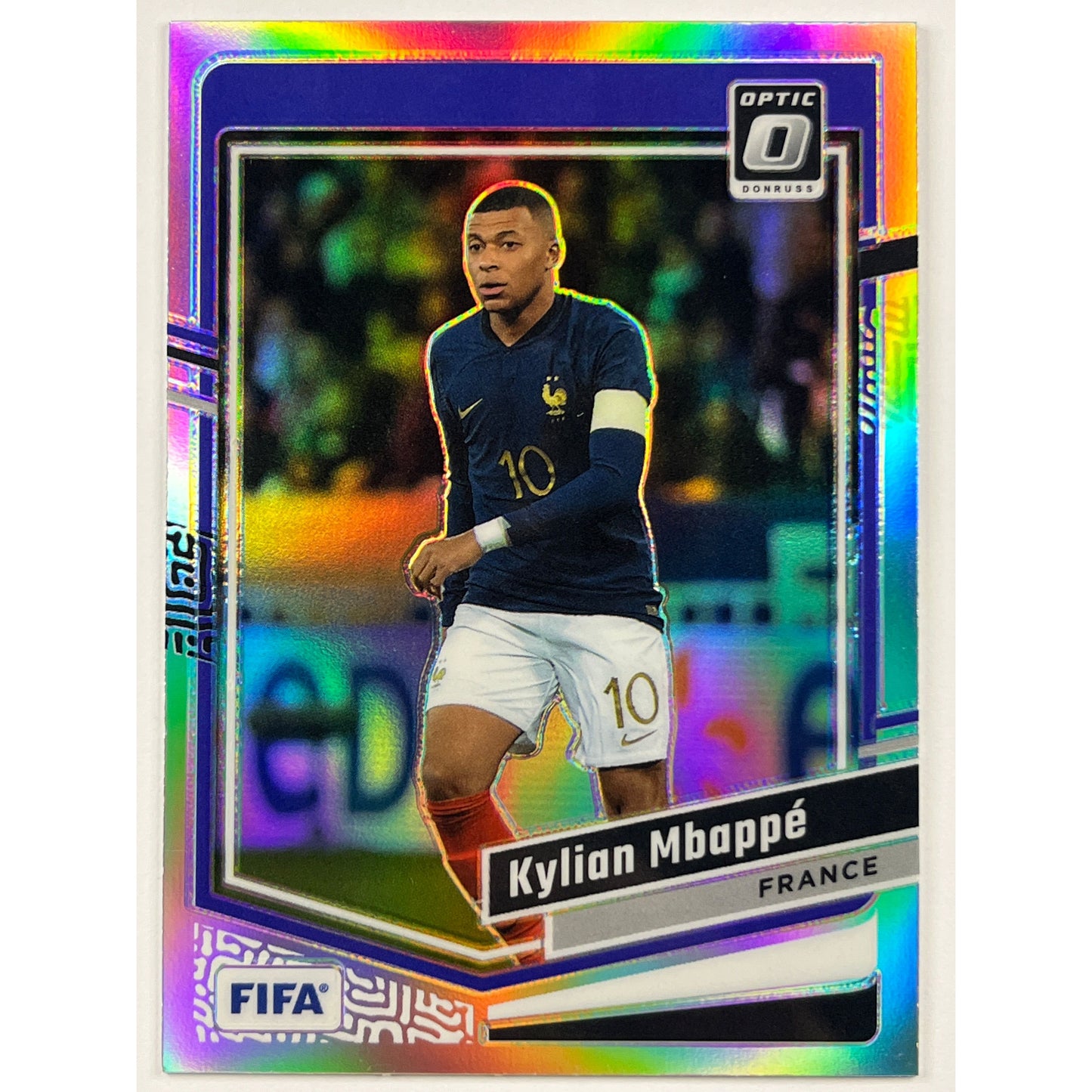 2023-24 Donruss Optic Kylian Mbappe Silver Holo Prizm