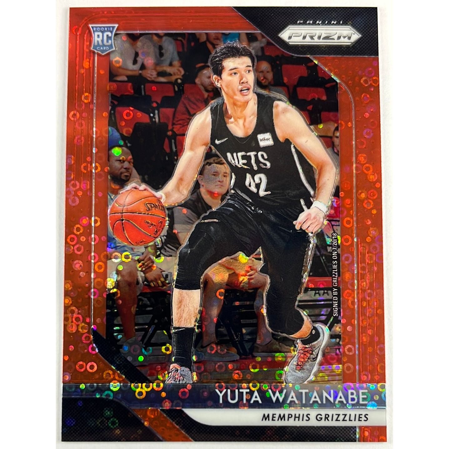 2018-19 Prizm Yuta Watanabe Red Disco Prizm RC /125