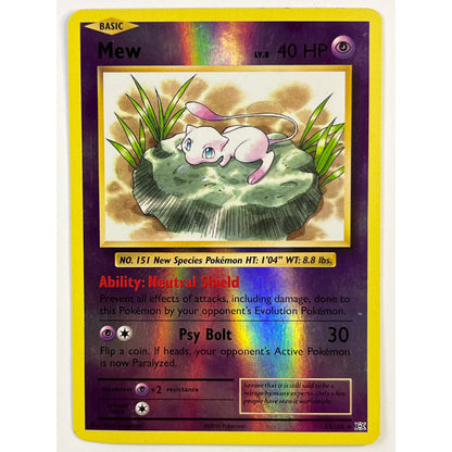 Mew Reverse Holo Rare 53/108