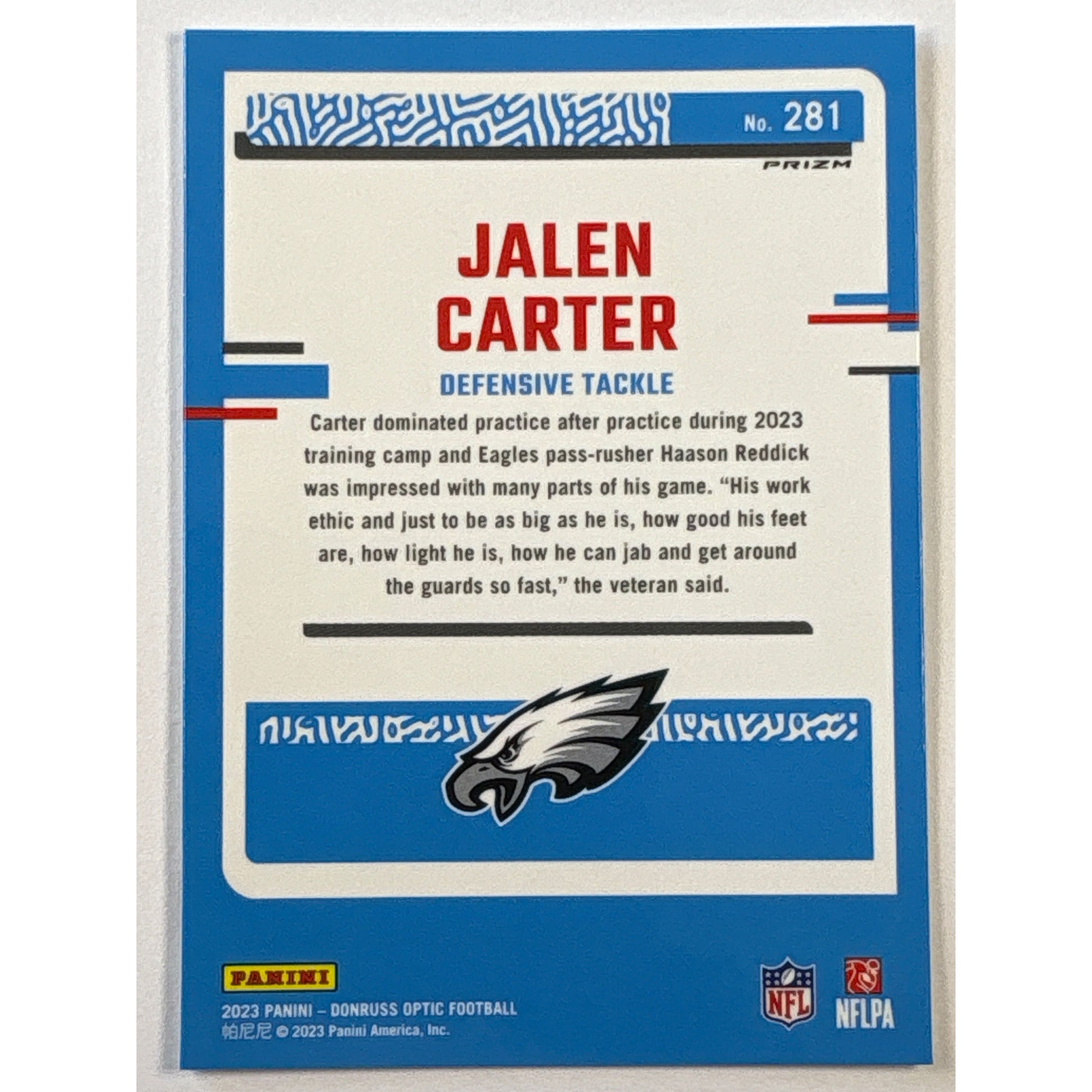 2023 Donruss Optic Jalen Carter Silver Holo Rated Rookie | Local Legends Cards & Collectibles