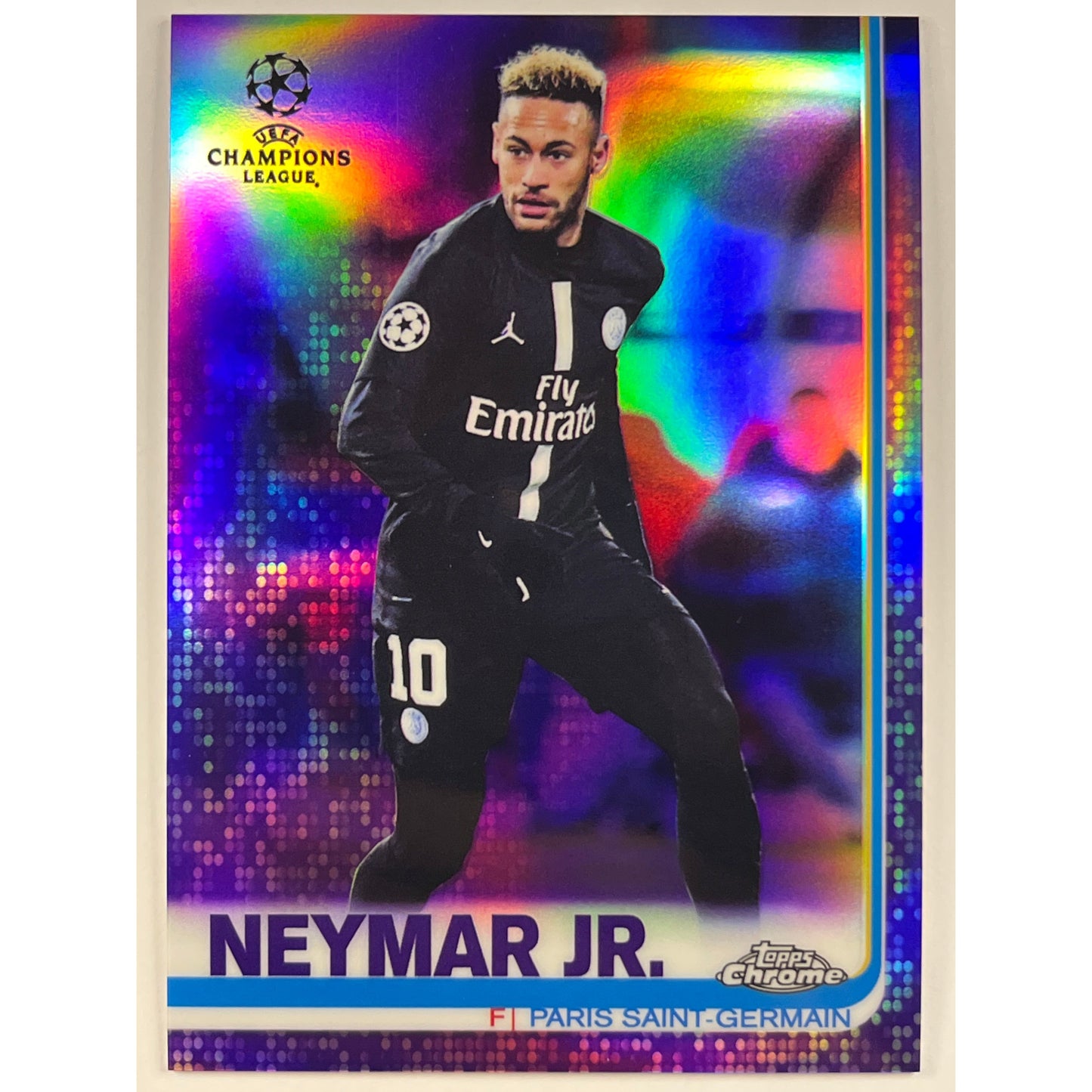 2018-19 Topps Chrome Neymar Jr Purple Refractor /250