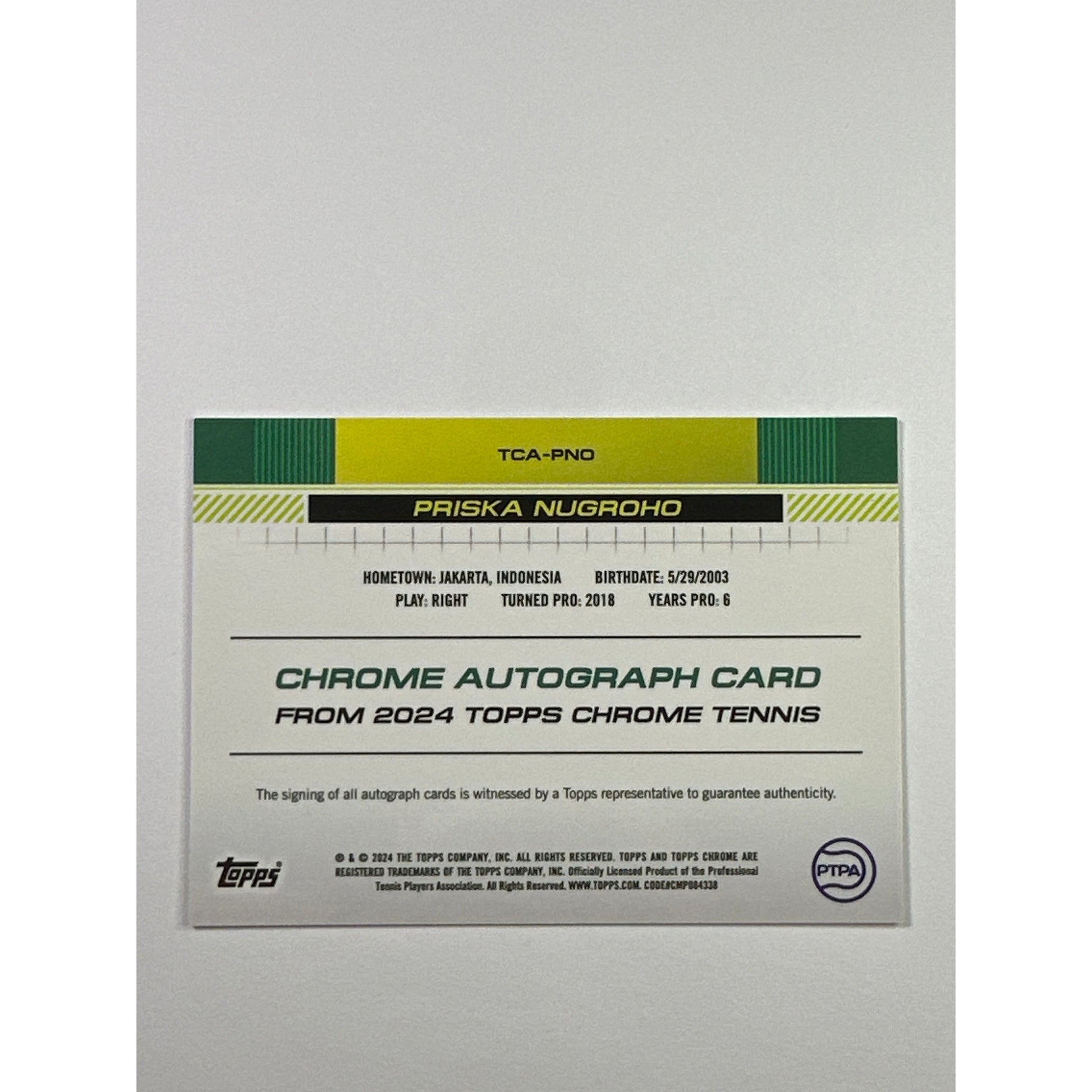 2024 Topps Chrome Priska Nugroho Rookie Auto | Local Legends Cards & Collectibles