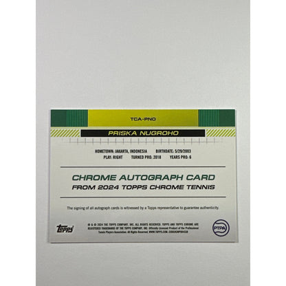 2024 Topps Chrome Priska Nugroho Rookie Auto | Local Legends Cards & Collectibles