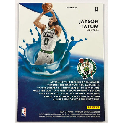 2020-21 Optic Jayson Tatum Splash Silver Holo