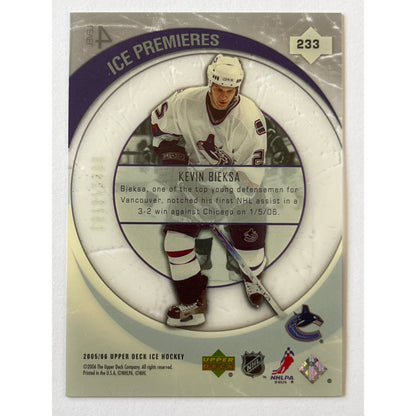 2005-06 Ice Kevin Bieska Ice Premiers Level 4 Acetate RC /2999