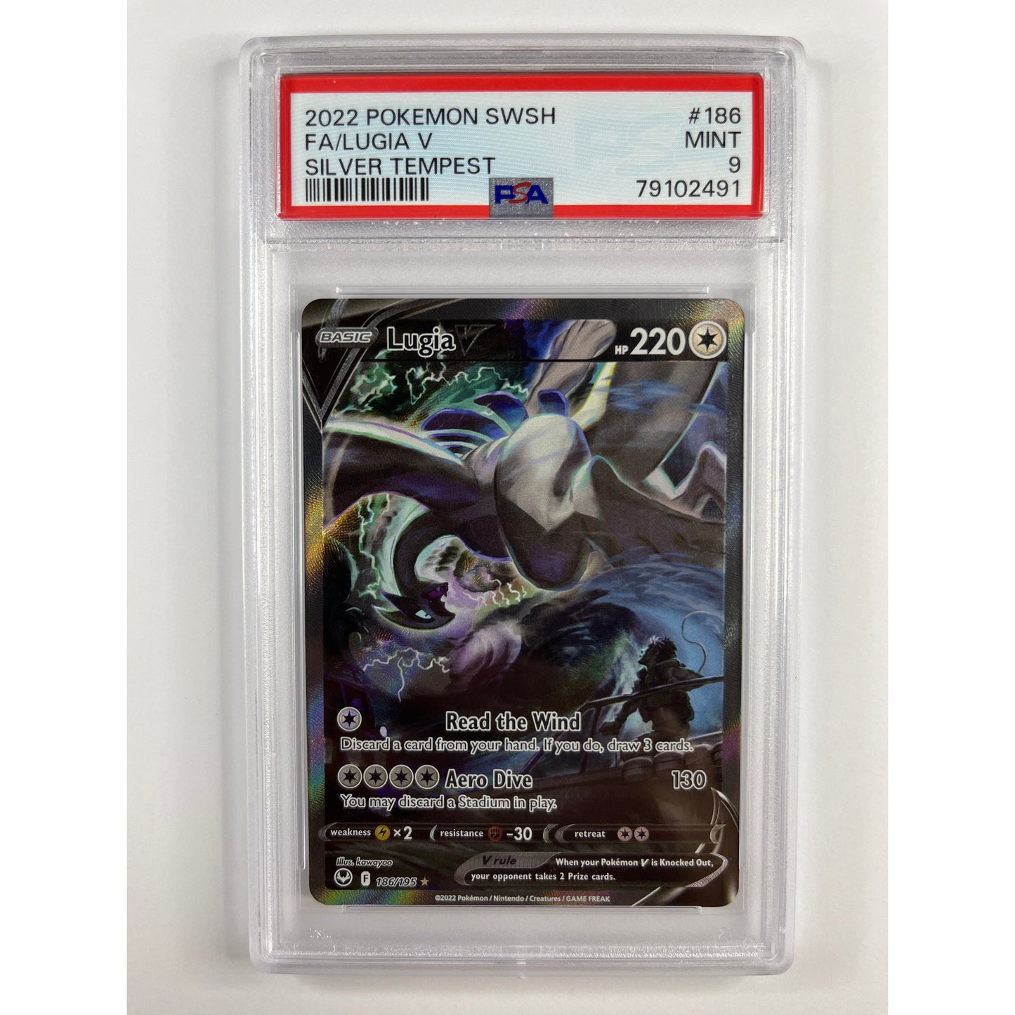 Lugia V Holo Alt Art Ultra Rare 186/195 PSA 9 MINT