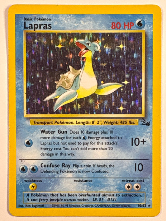 Lapras Holo Rare 10/62
