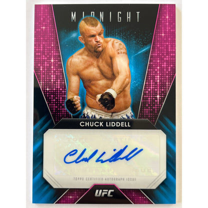 2024 Topps Midnight Chuck Liddell Glimmer Graphs Autograph