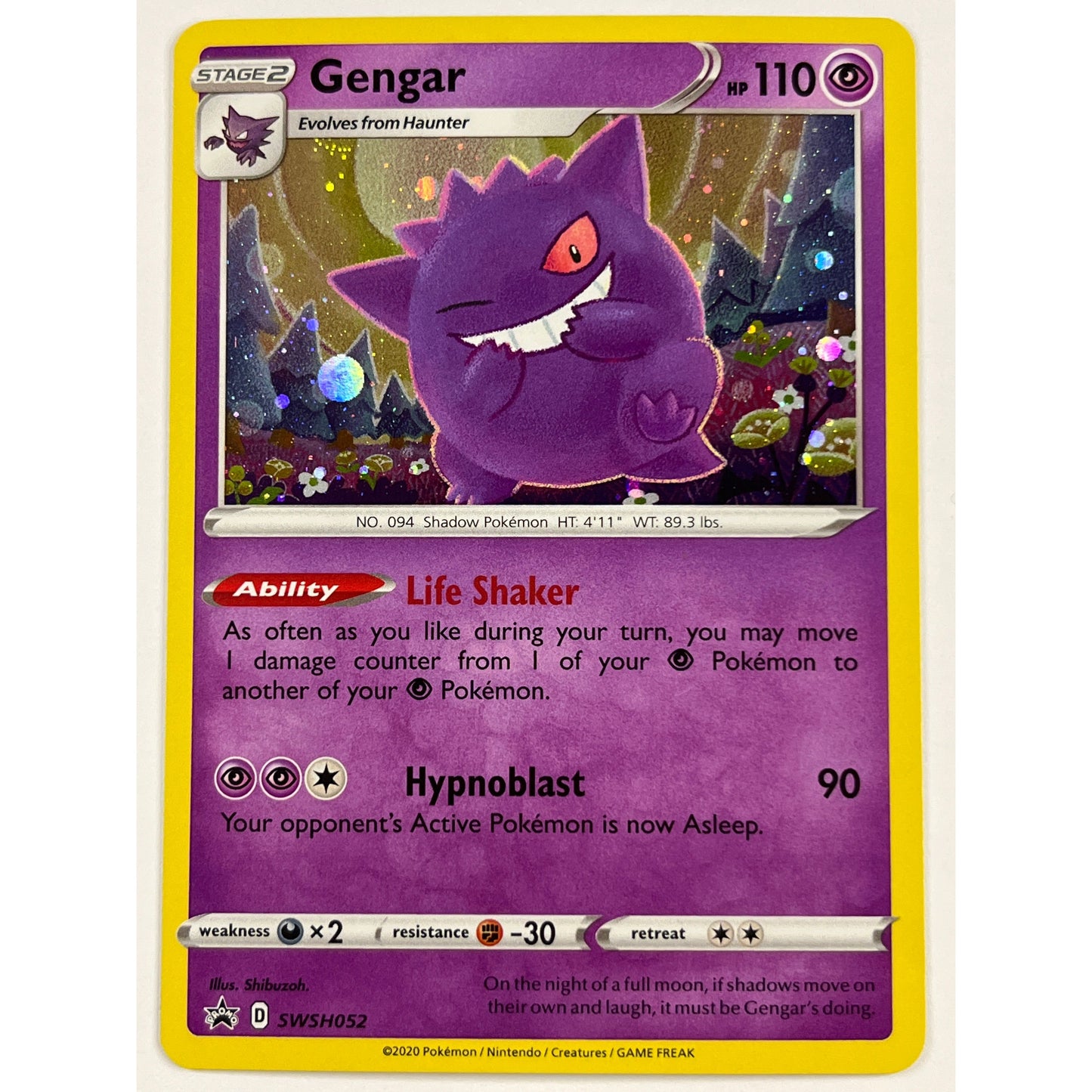 Gengar Holo Black Star Promo SWSH 052