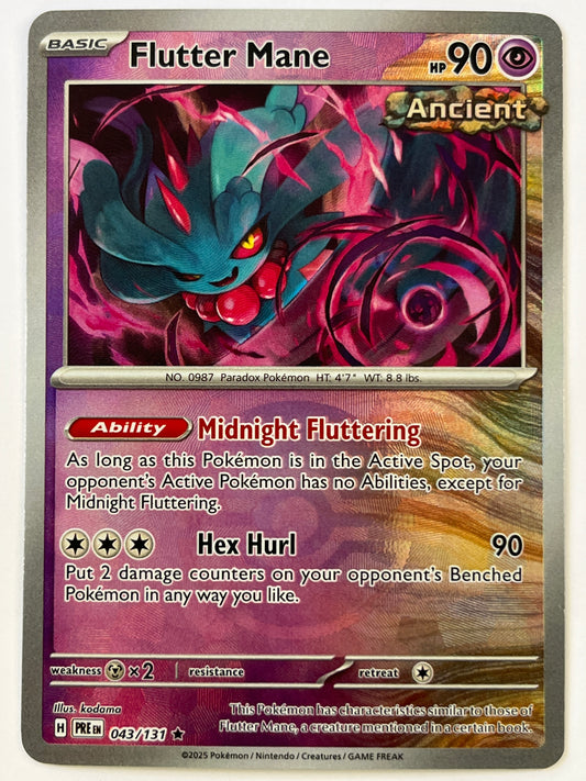 Flutter Mane Pokéball Holo Rare 043/131