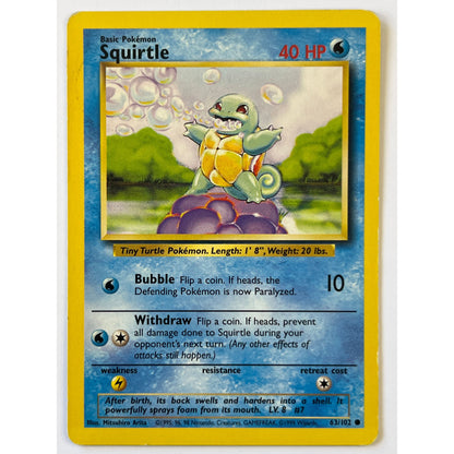 Squirtle Non Holo Common 63/102