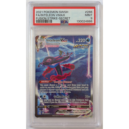 Inteleon VMAX Holo Secret Rare 266/264 PSA 9 MINT | Local Legends Cards & Collectibles
