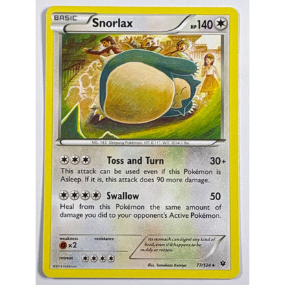 Snorlax Non Holo Rare 77/124