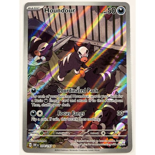 Houndour Holo Illustration Rare 204/197