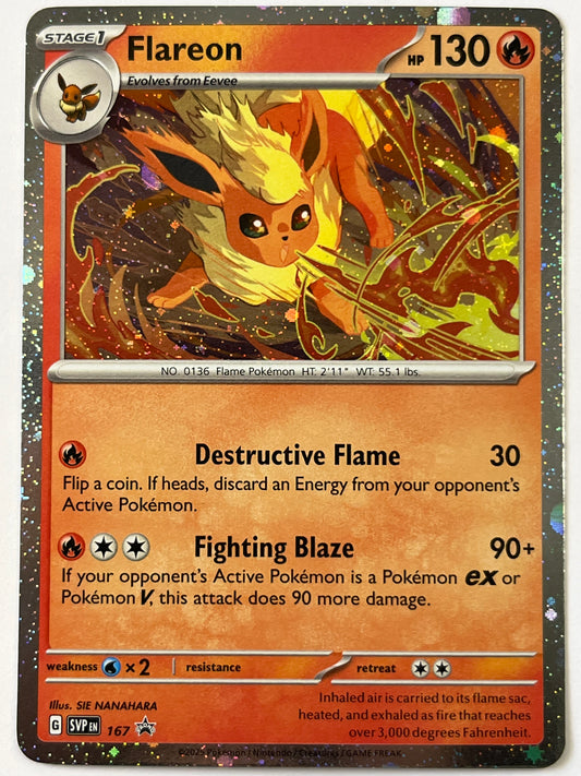 Flareon Holo Black Star Promo 167