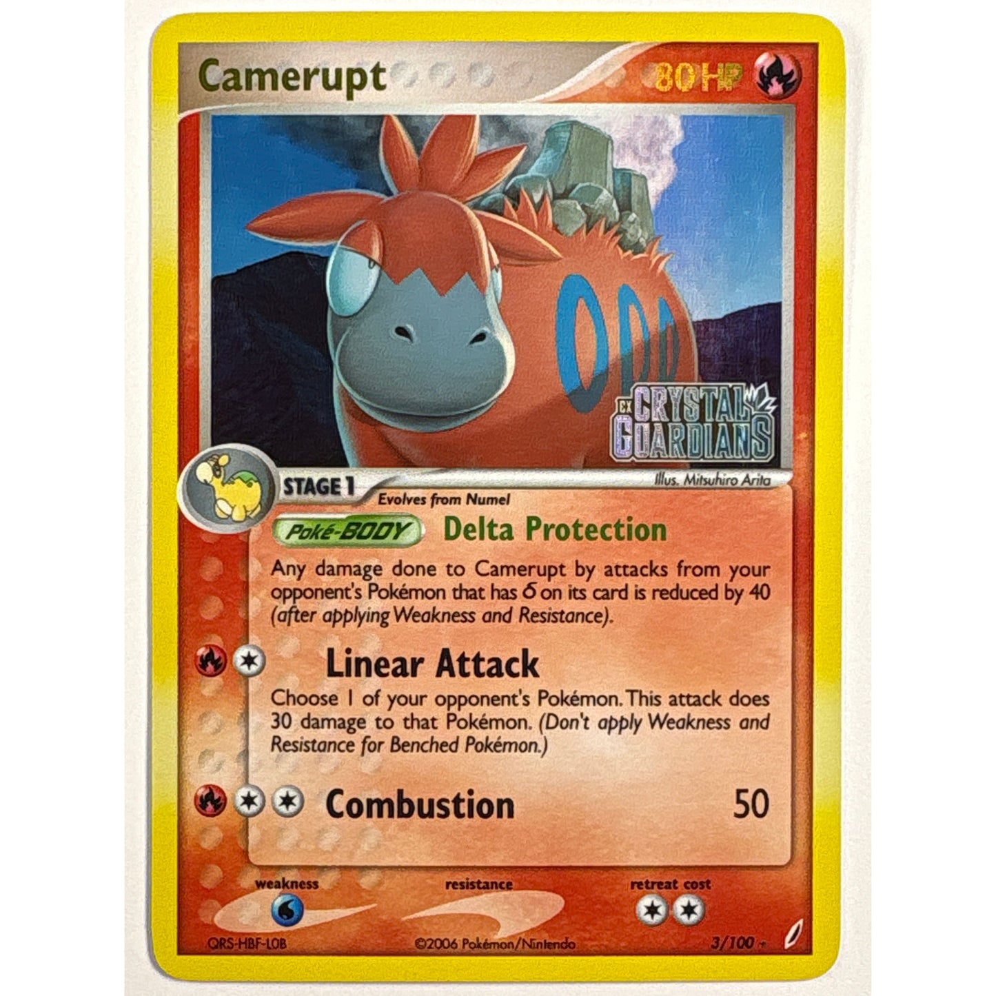 *Stamped Camerupt Reverse Holo Rare 3/100 | Local Legends Cards & Collectibles