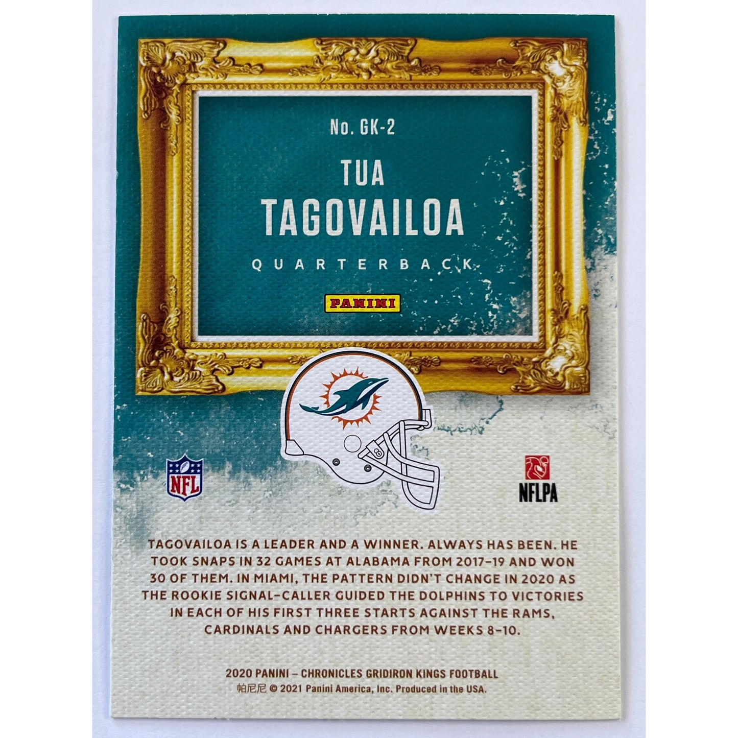 2020 Chronicles Gridiron Kings Tua Tagovailoa RC