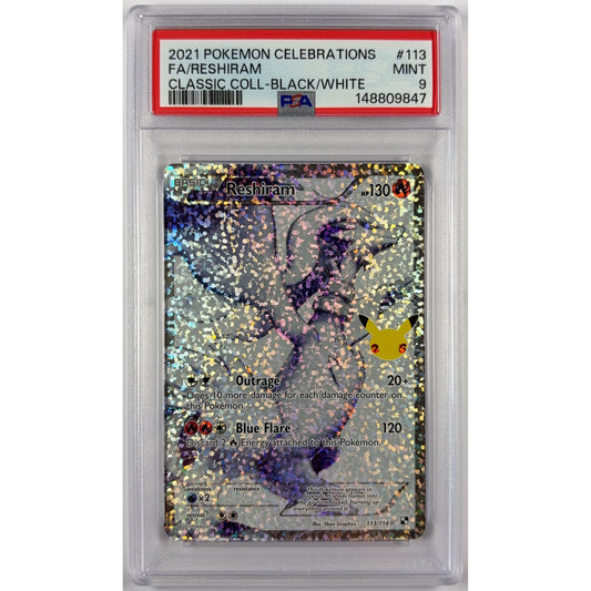 Reshiram Celebrations Holo 113/114 PSA 9 MINT