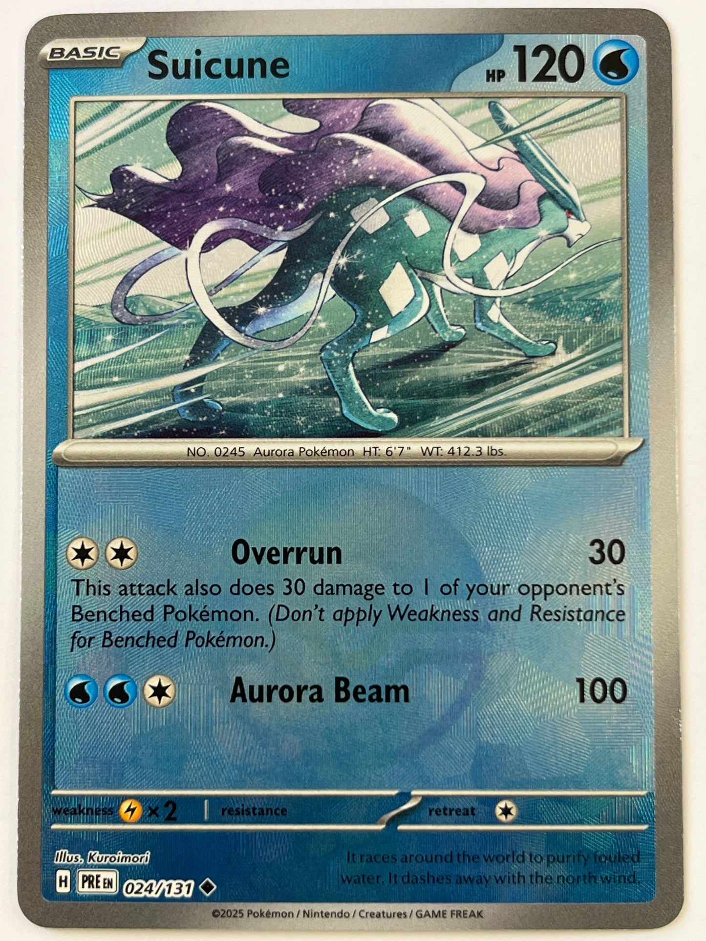 Suicune Pokéball Holo Uncommon 024/131