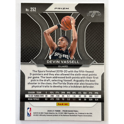 2019-20 Prizm Devin Vassell Silver Holo Prizm RC