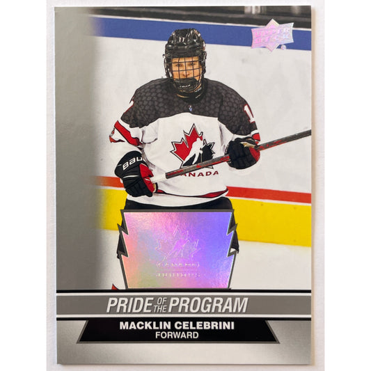 2023 Team Canada Juniors Macklin Celebrini Pride Of The Program