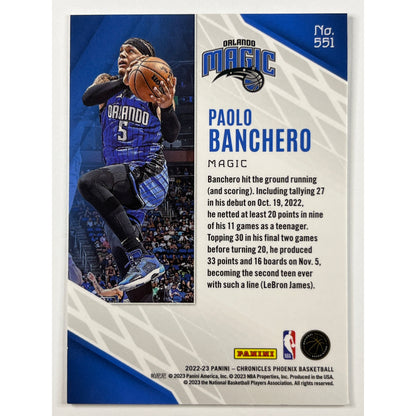 2022-23 Phoenix Paolo Banchero Lava Shimmer RC