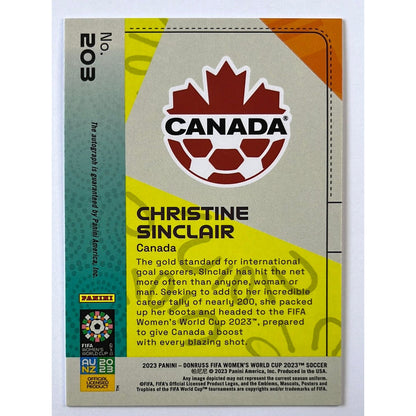 2023 Donruss FIFA Women’s World Cup Christine Sinclair Holo Auto