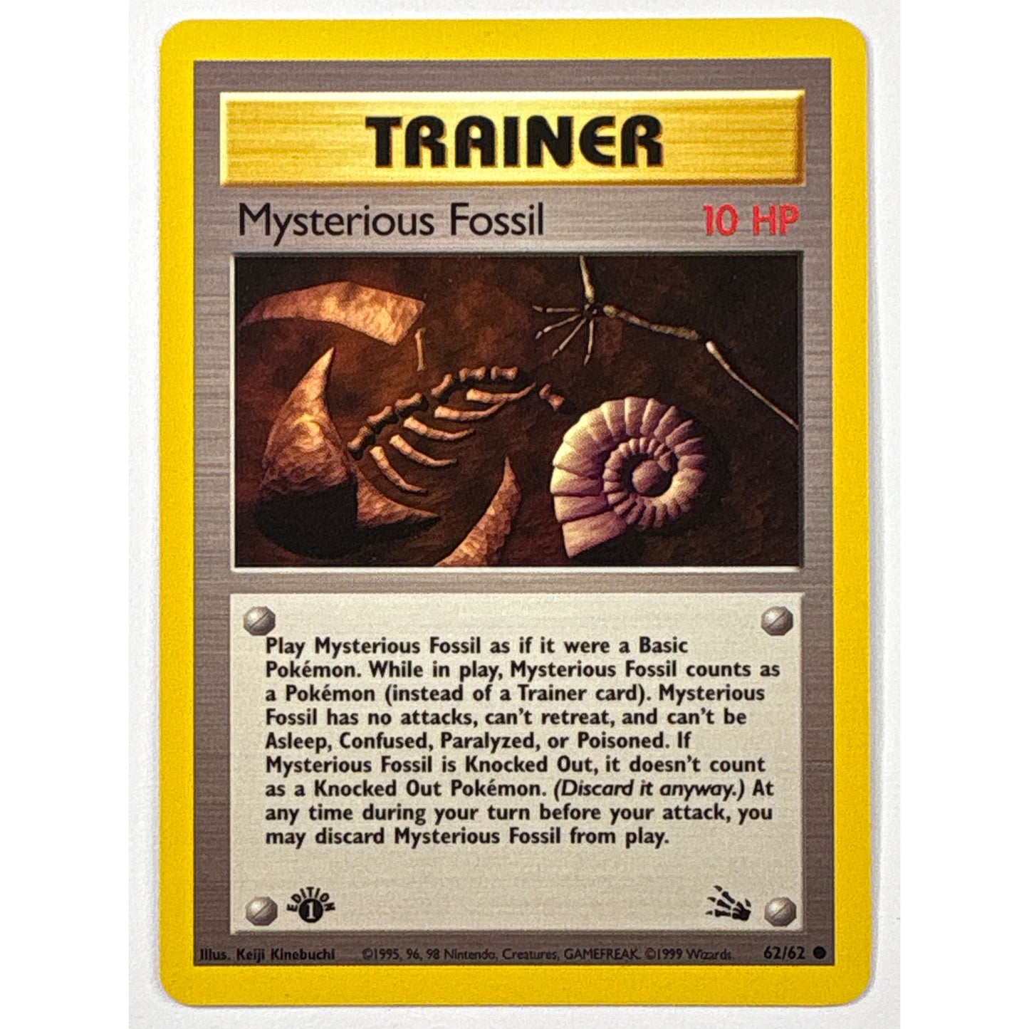 1st Edition Mysterious Fossil Non Holo Common 62/62 | Local Legends Cards & Collectibles