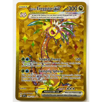 Alolan Exeggutor EX Holo Hyper Rare 248/191