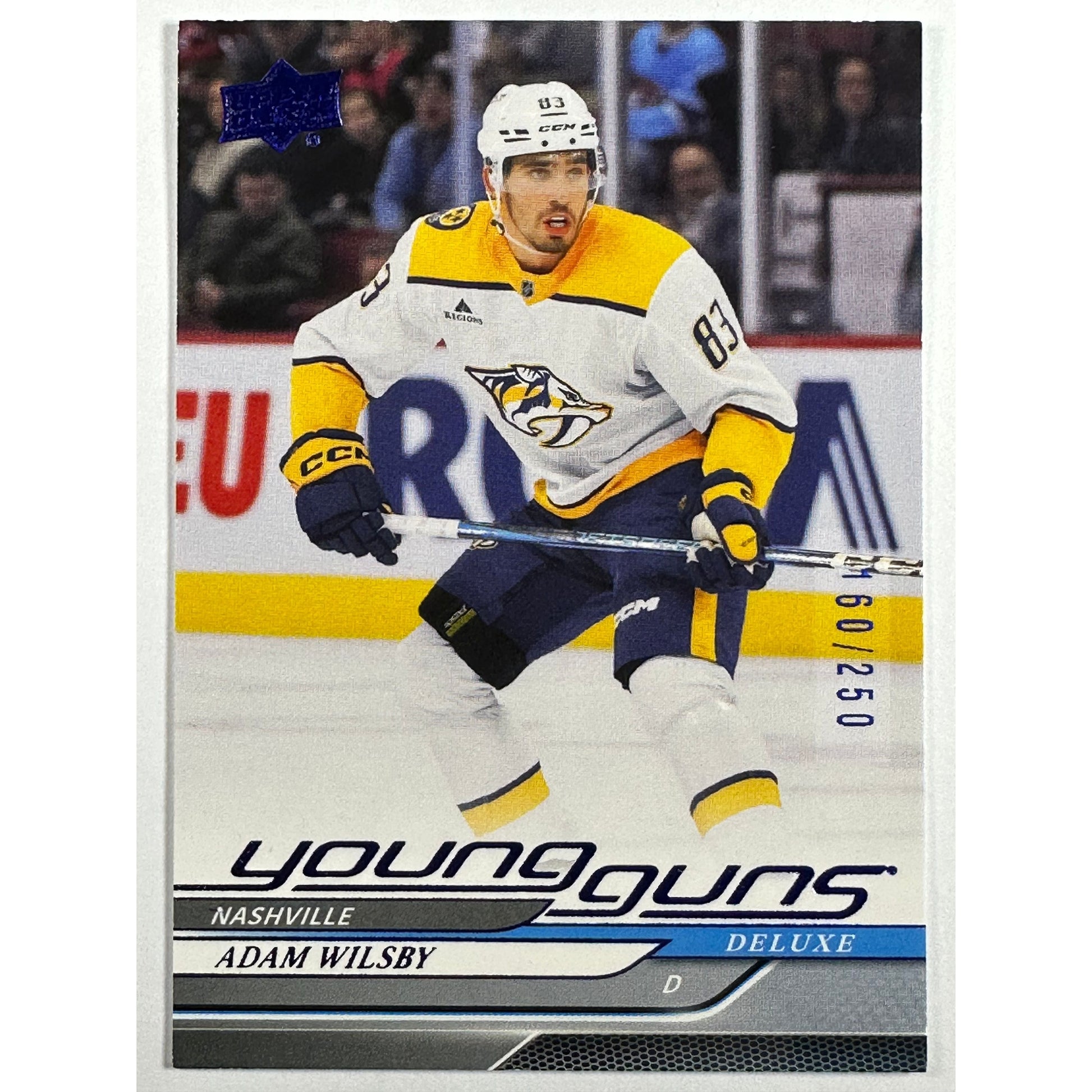 2024-25 Upper Deck Extended Series Adam Wilsby Young Guns Deluxe /250 | Local Legends Cards & Collectibles