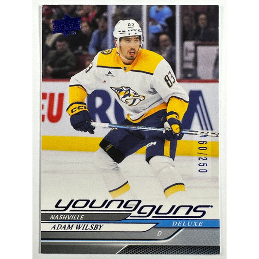 2024-25 Upper Deck Extended Series Adam Wilsby Young Guns Deluxe /250 | Local Legends Cards & Collectibles