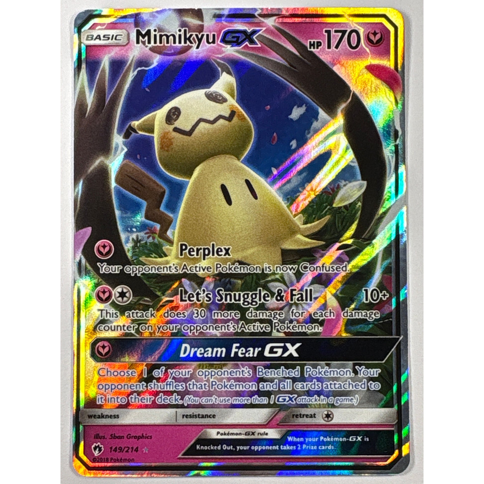 Mimikyu GX Holo Ultra Rare 149/214 | Local Legends Cards & Collectibles
