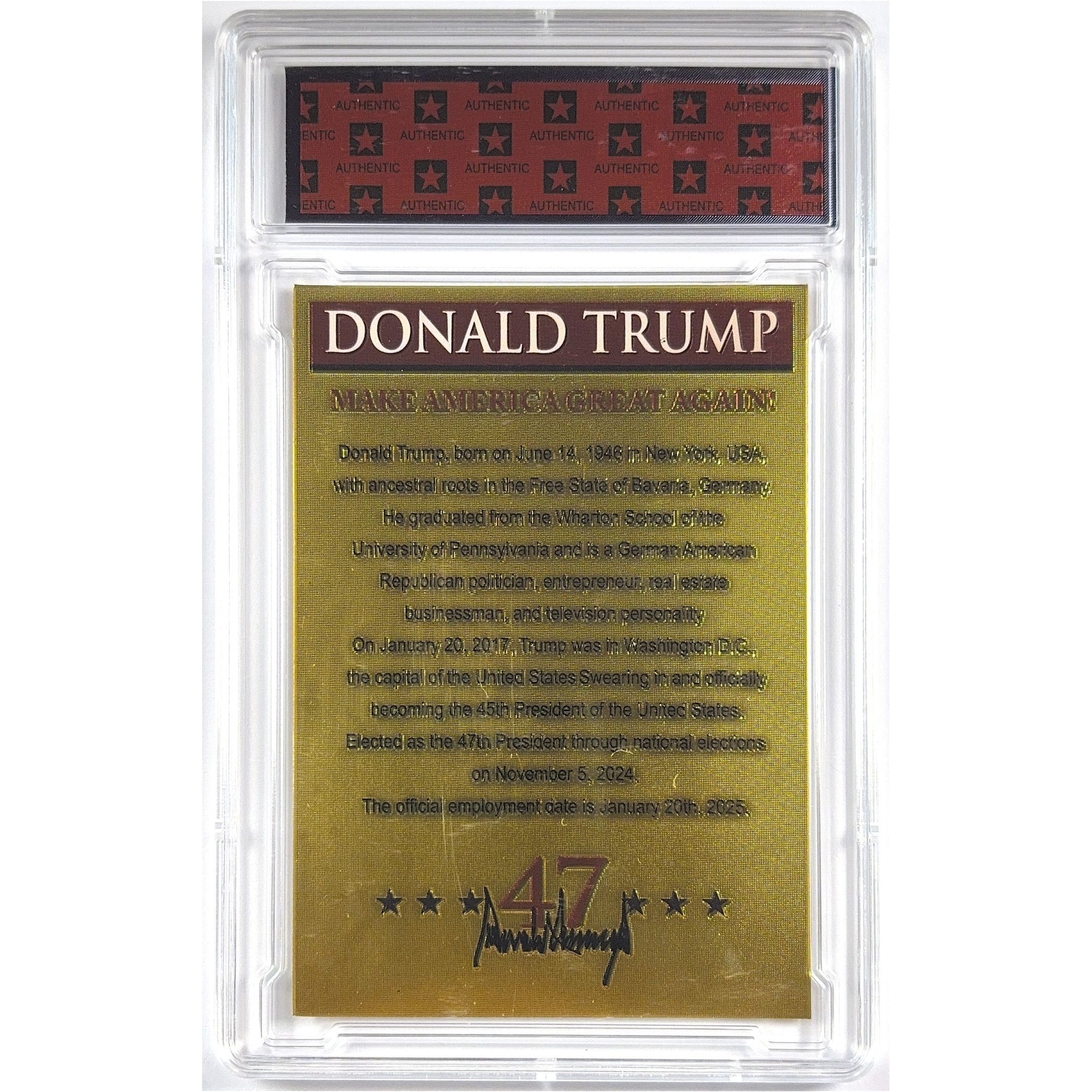 Donald Trump “The Best Has Yet To Come” #3 Limited Run TRUMP 10 | Local Legends Cards & Collectibles