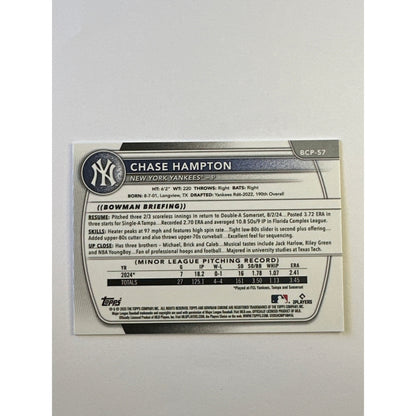 2025 Bowman Chrome Chase Hampton Bowman 1st Reptilian Refractor | Local Legends Cards & Collectibles