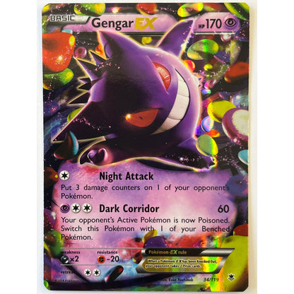 Gengar EX Holo Rare 34/119