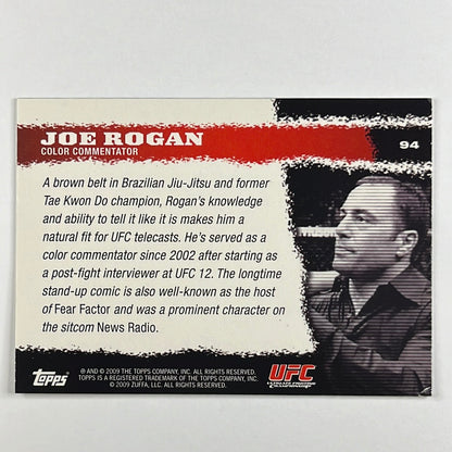 2009 Topps 1st Round Joe Rogan RC