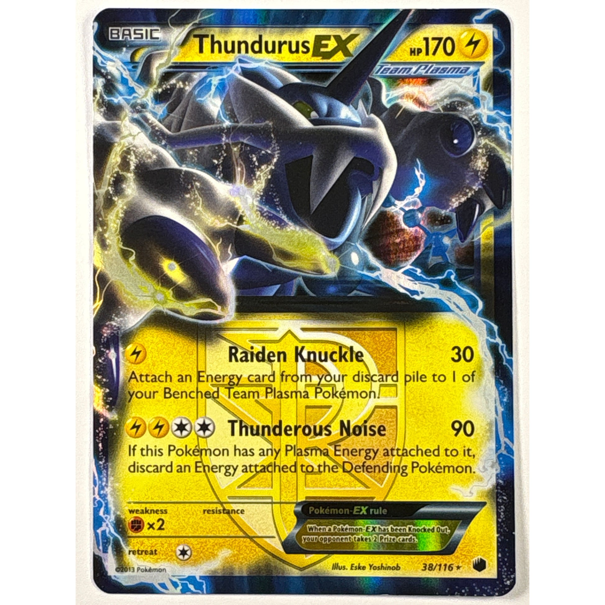 Thundurus EX Holo Ultra Rare 38/116 | Local Legends Cards & Collectibles