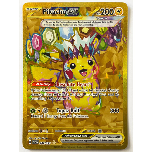 Pikachu EX Holo Hyper Rare 247/191