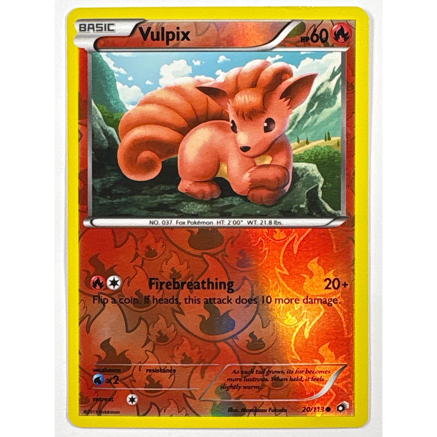 Vulpix Reverse Holo Common 20/113 | Local Legends Cards & Collectibles