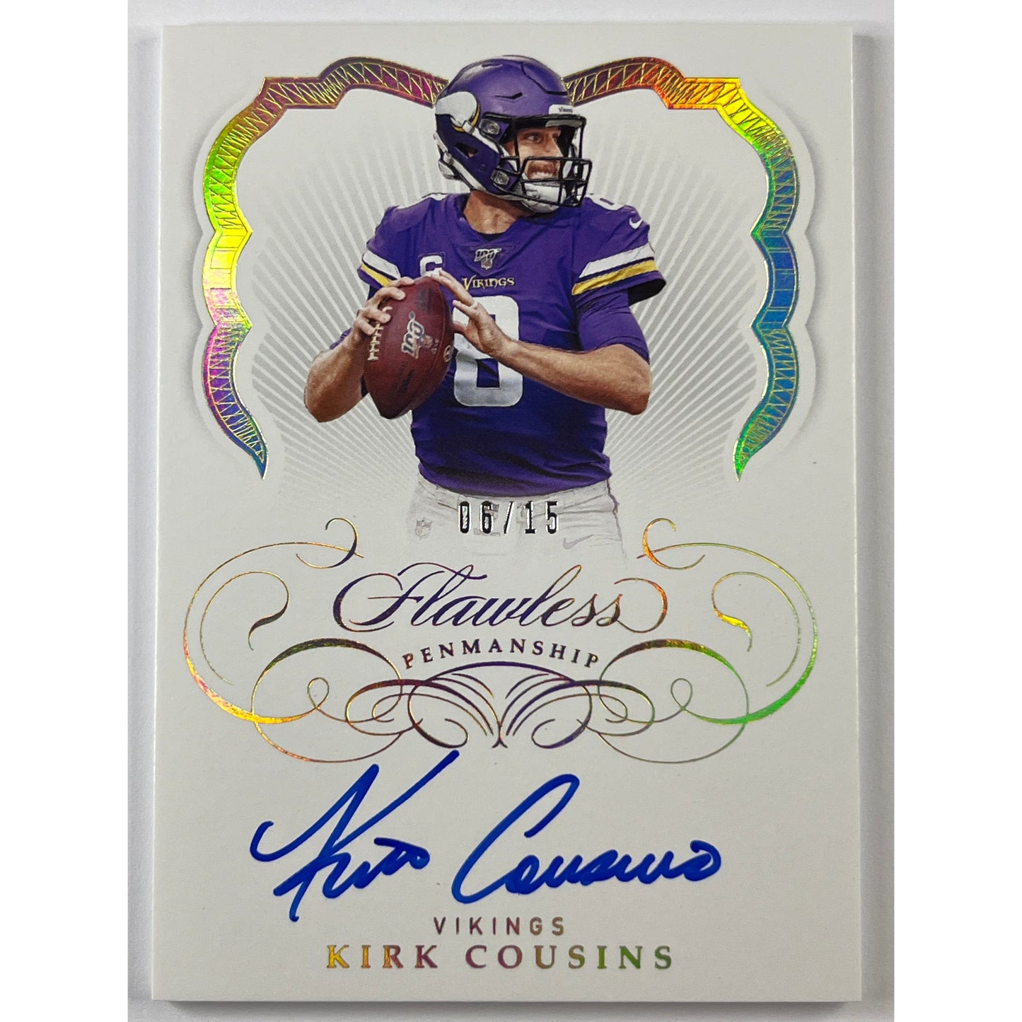 2019 Panini Flawless Kirk Cousins Flawless Penmanship /15