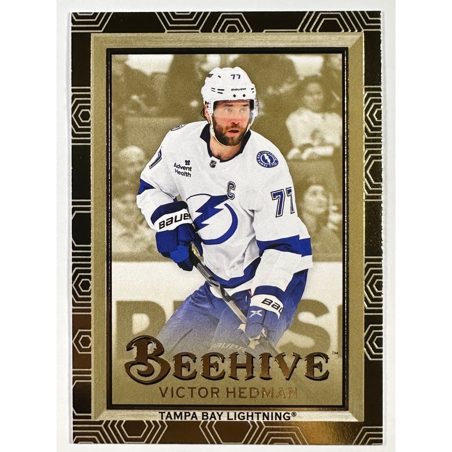 2024-25 Upper DeckExtended Series Victor Hedman Bee Hive Gold Foil | Local Legends Cards & Collectibles