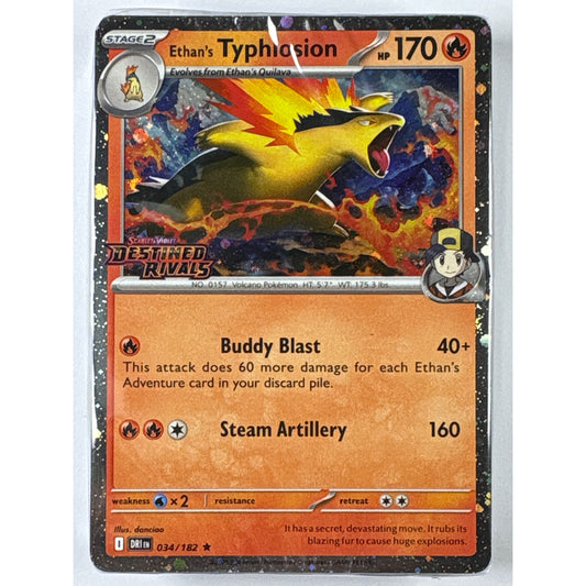 *Stamped Destined Rivals Ethan’s Typhlosion Sealed Deck | Local Legends Cards & Collectibles