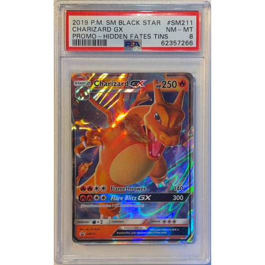Charizard GX Holo Black Star Promo SM211 PSA 8 NEAR MINT - MINT | Local Legends Cards & Collectibles