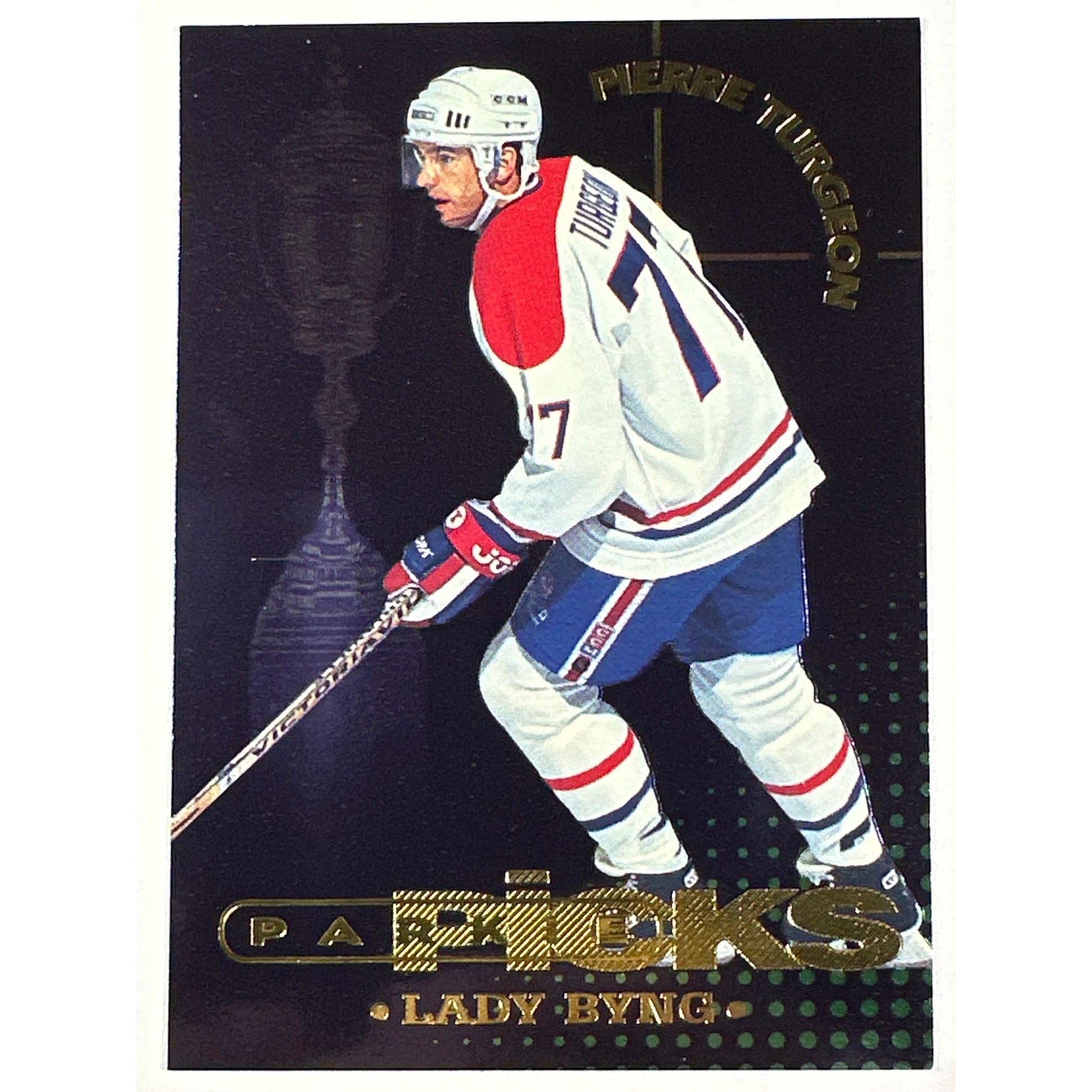 1994-95 Parkhurst Pierre Turgeon Parkie Picks Lady Bing /1000 | Local Legends Cards & Collectibles