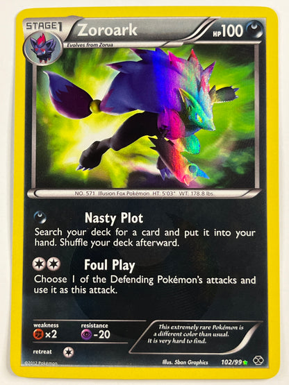 Zoroark Holo Secret Rare 102/99